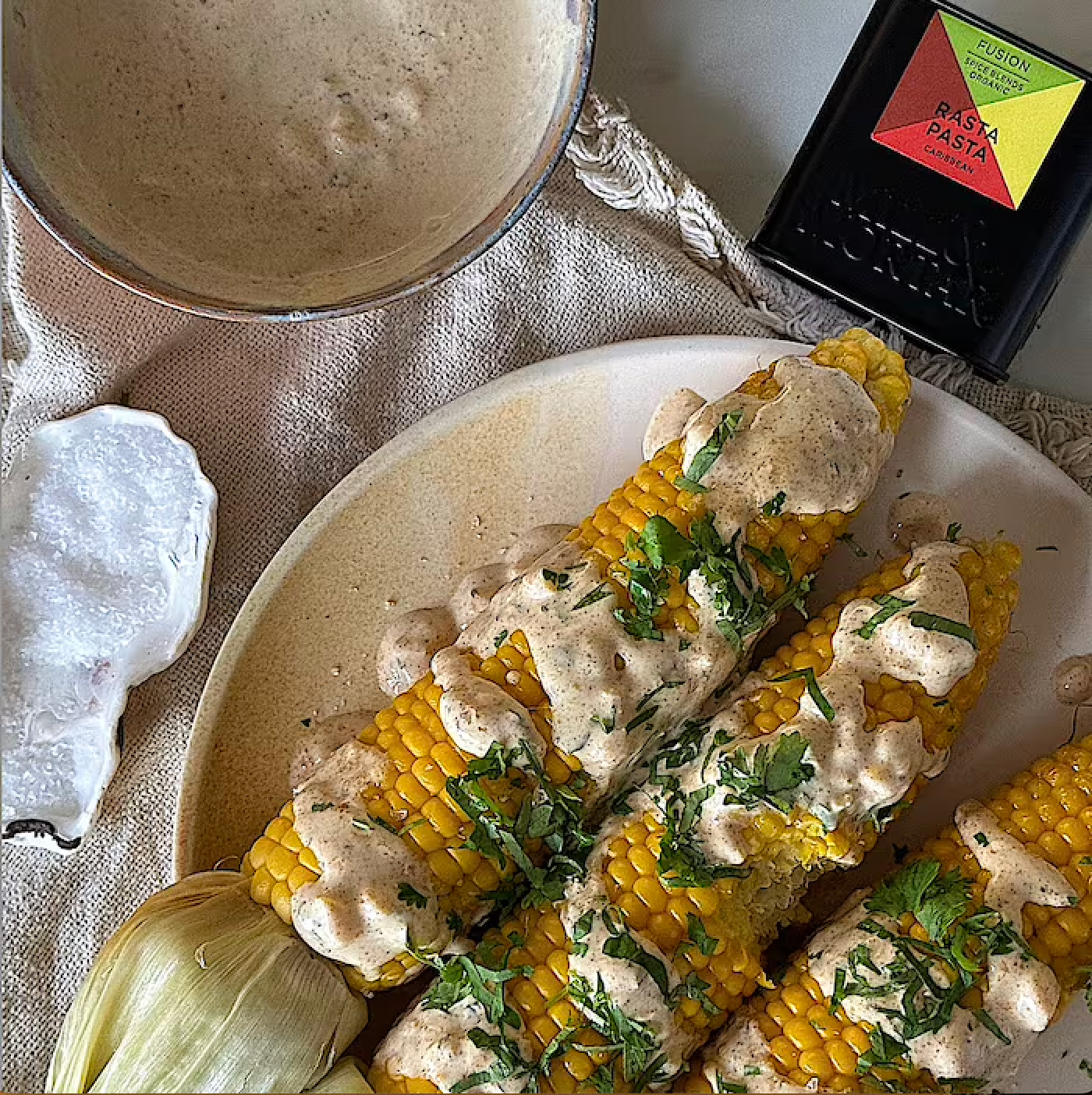Пикантен дресинг от кисело мляко с Rasta Pasta за зеленчуци на скара
