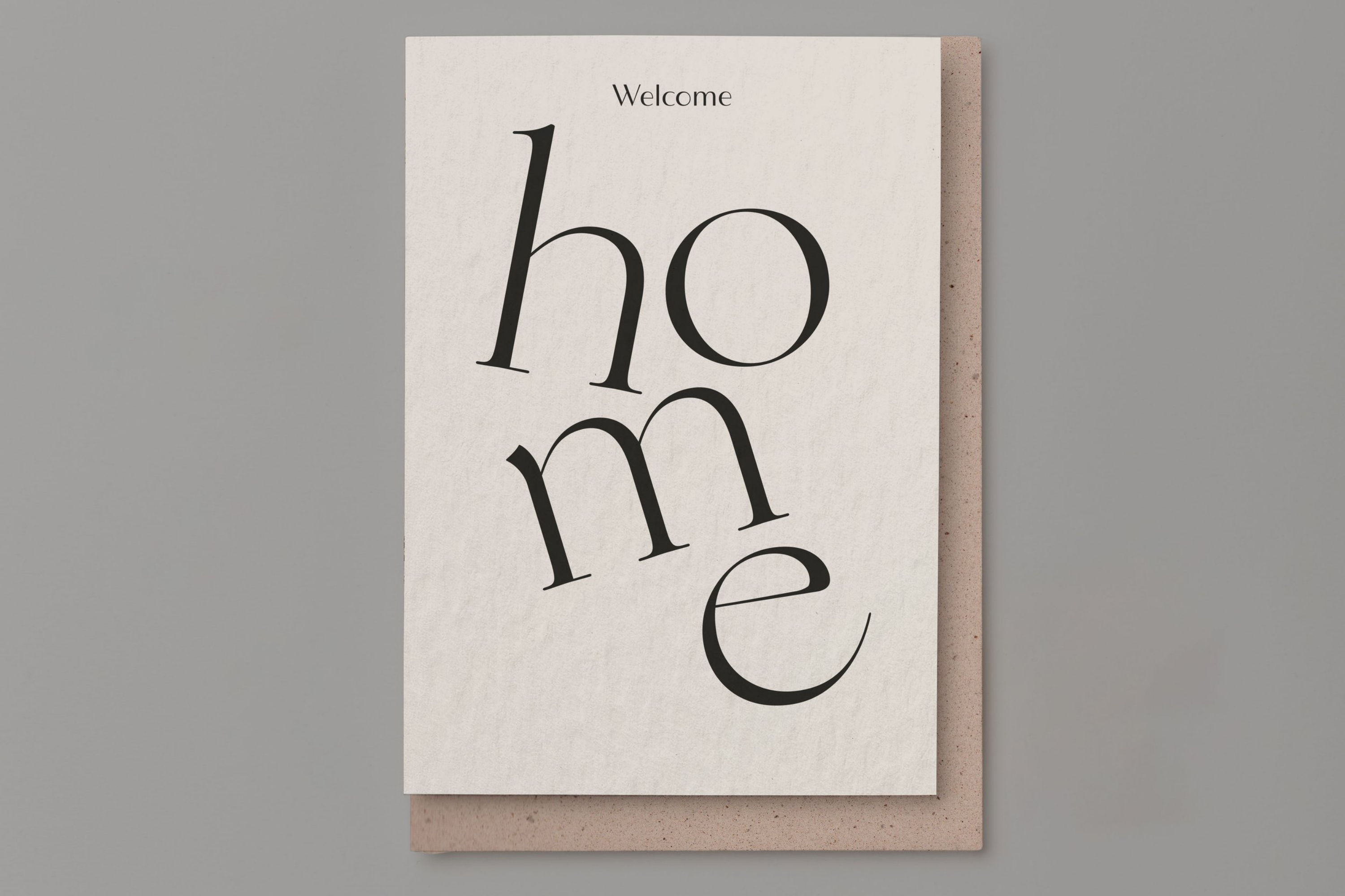 &#39;WELCOME HOME&#39; CARD