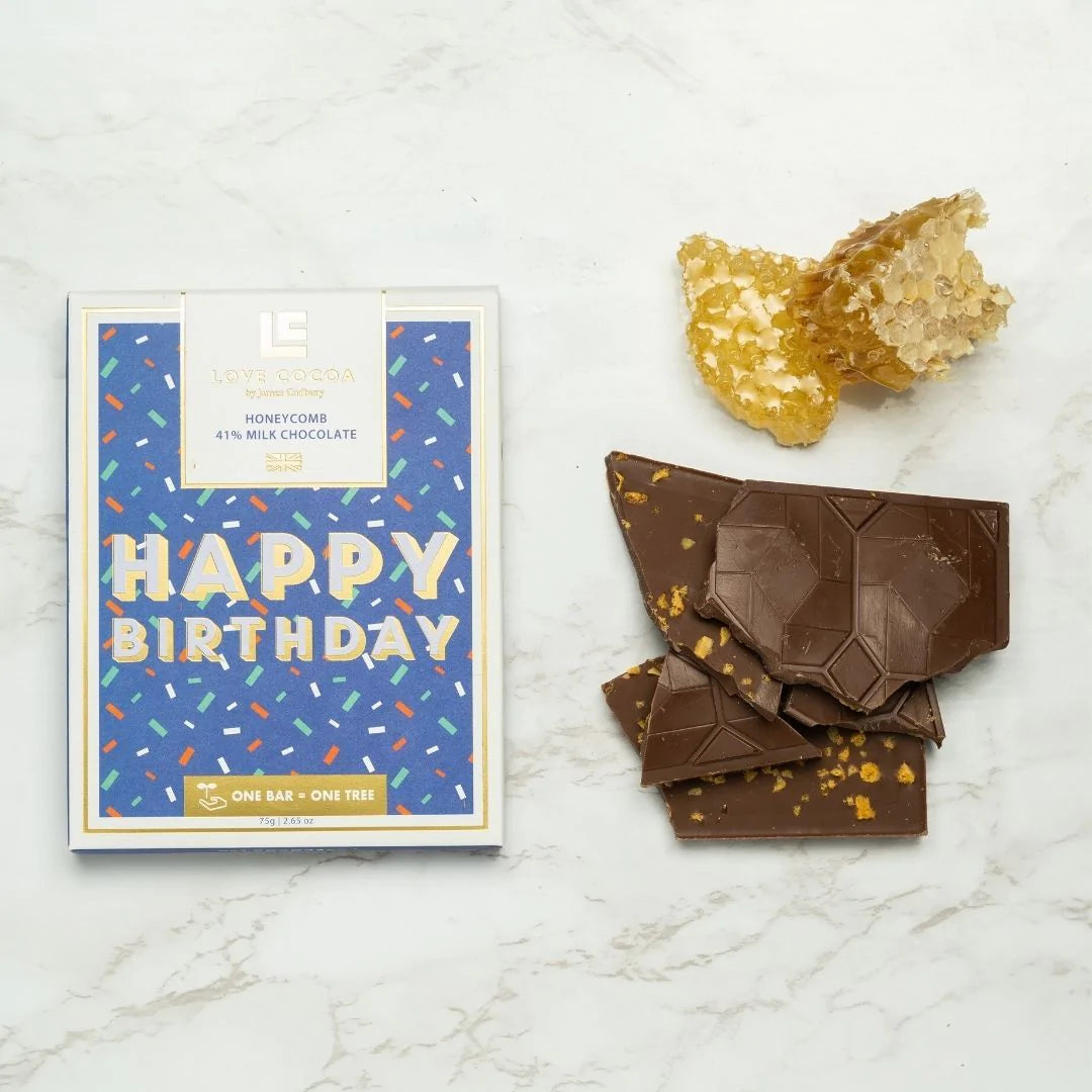 Млечен шоколад HAPPY BIRTHDAY: Honeycomb