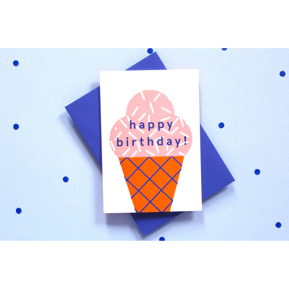 Картичка Birthday Ice Cream