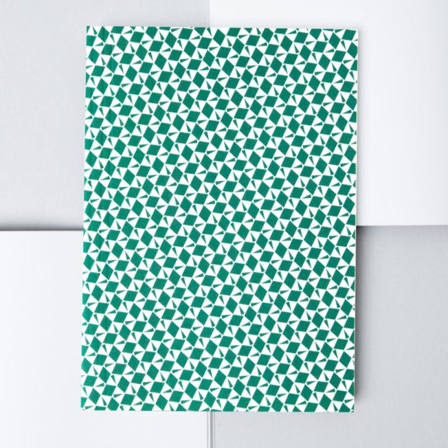 Тефтер A5 с бели страници - Victor print в зелено